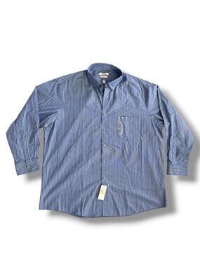 NWT Van Heusen Blue Pinstripe Dress Shirt